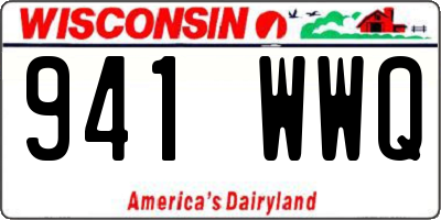 WI license plate 941WWQ