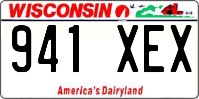 WI license plate 941XEX