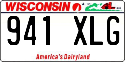 WI license plate 941XLG