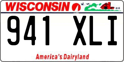 WI license plate 941XLI
