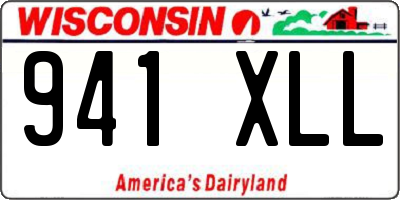 WI license plate 941XLL