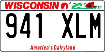 WI license plate 941XLM