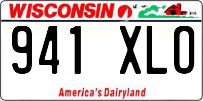 WI license plate 941XLO