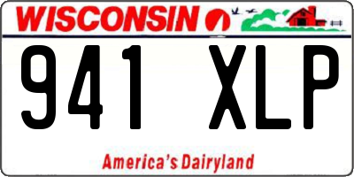 WI license plate 941XLP
