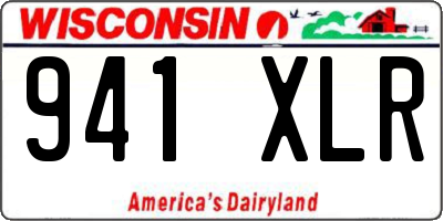 WI license plate 941XLR