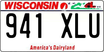 WI license plate 941XLU