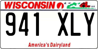 WI license plate 941XLY