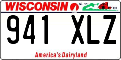 WI license plate 941XLZ