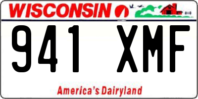 WI license plate 941XMF