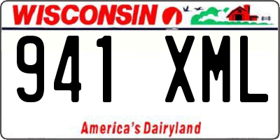 WI license plate 941XML