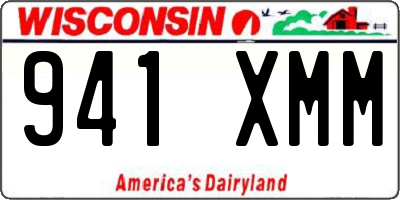 WI license plate 941XMM