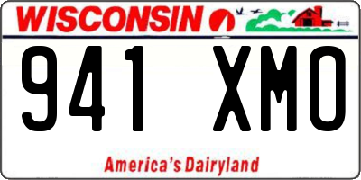 WI license plate 941XMO