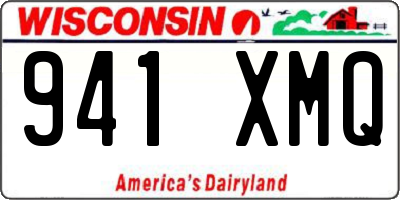 WI license plate 941XMQ