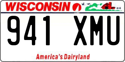 WI license plate 941XMU