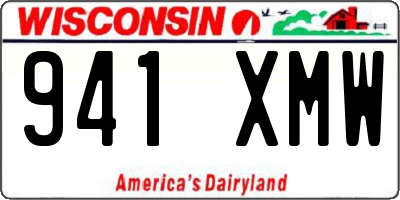 WI license plate 941XMW