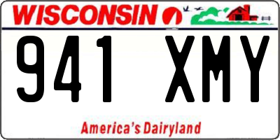 WI license plate 941XMY