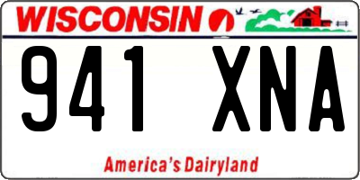 WI license plate 941XNA