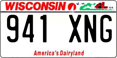 WI license plate 941XNG