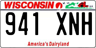 WI license plate 941XNH