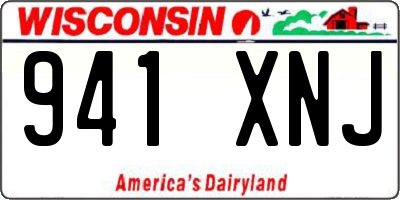 WI license plate 941XNJ