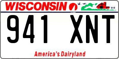 WI license plate 941XNT