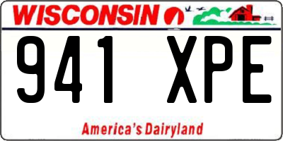 WI license plate 941XPE