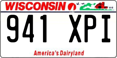 WI license plate 941XPI