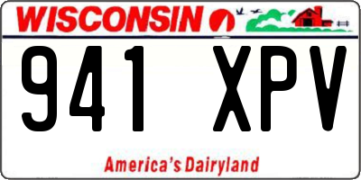 WI license plate 941XPV