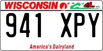 WI license plate 941XPY