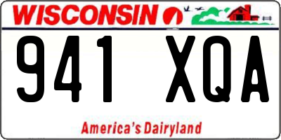 WI license plate 941XQA