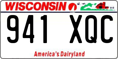 WI license plate 941XQC