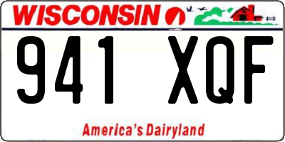WI license plate 941XQF