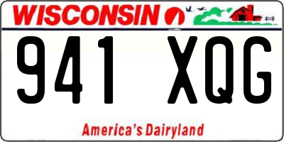 WI license plate 941XQG