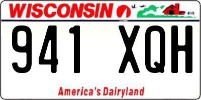 WI license plate 941XQH