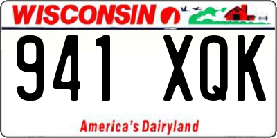 WI license plate 941XQK