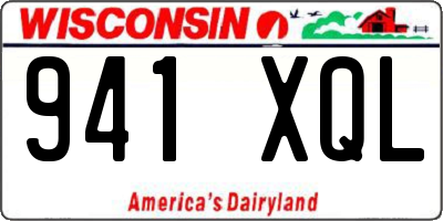 WI license plate 941XQL