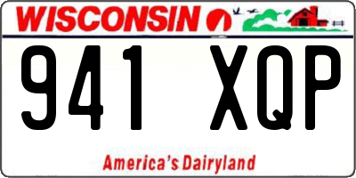 WI license plate 941XQP