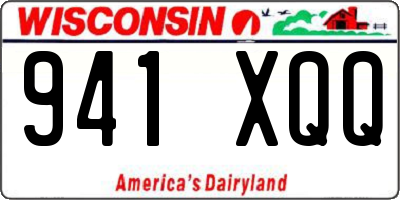 WI license plate 941XQQ