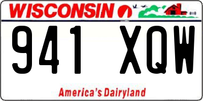 WI license plate 941XQW