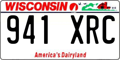 WI license plate 941XRC