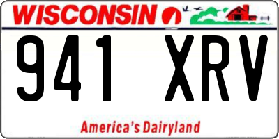 WI license plate 941XRV