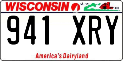 WI license plate 941XRY