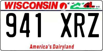 WI license plate 941XRZ