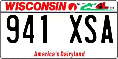 WI license plate 941XSA
