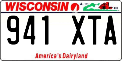 WI license plate 941XTA