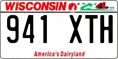 WI license plate 941XTH