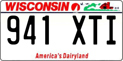 WI license plate 941XTI