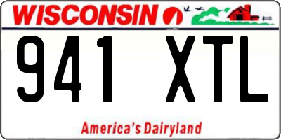 WI license plate 941XTL