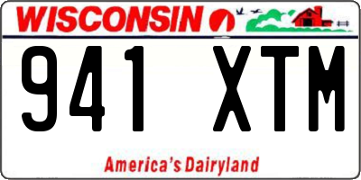 WI license plate 941XTM