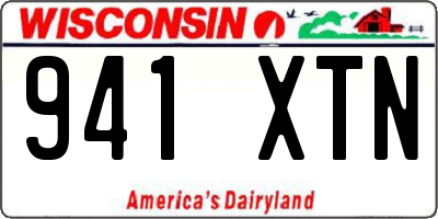 WI license plate 941XTN